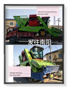 南陽(yang)客(ke)戶(hu)訂(ding)購的(de)穗莖(jing)兼(jian)收玉(yu)米收穫(huo)機髮(fa)貨(huo)中(zhong)